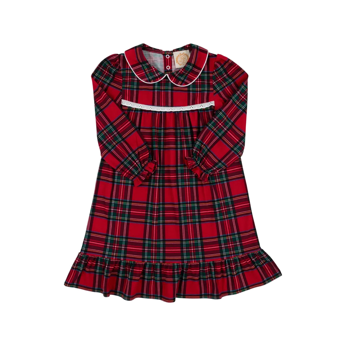 Goldie Locks Gown Society Prep Plaid/Worth Ave White
