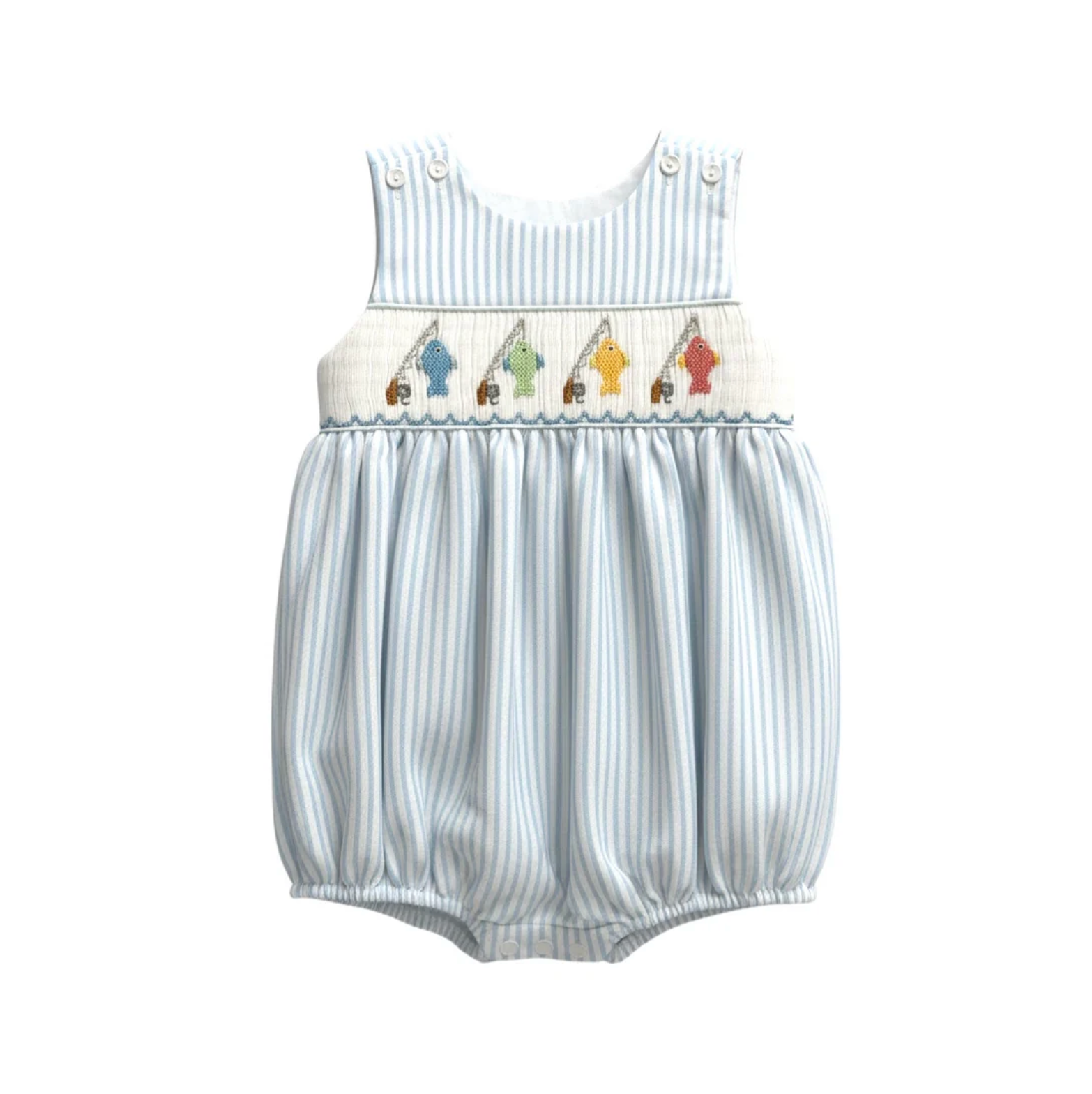 Gone Fishing Smocked Bubble