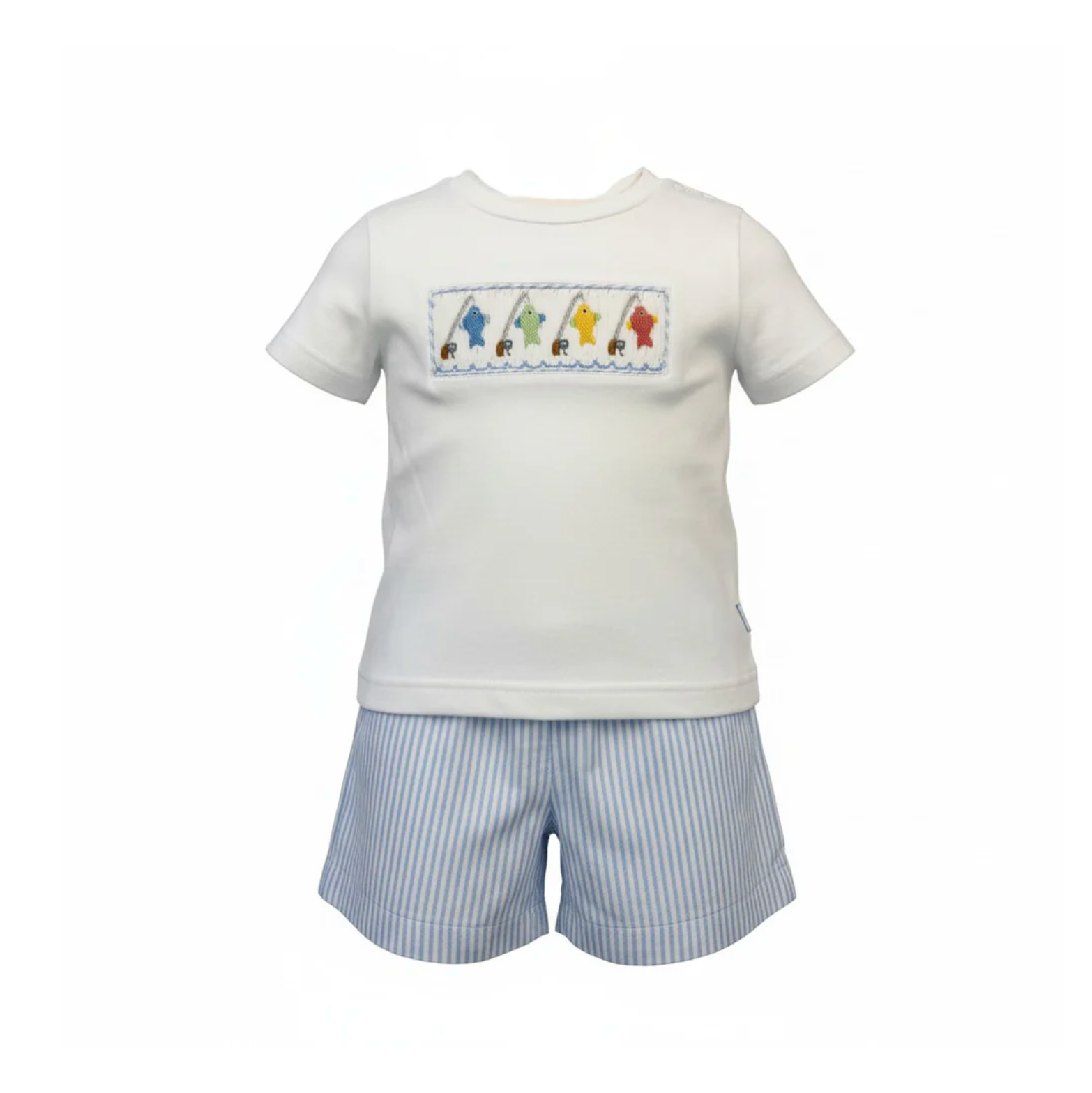 Gone Fishing Smocked Short Set