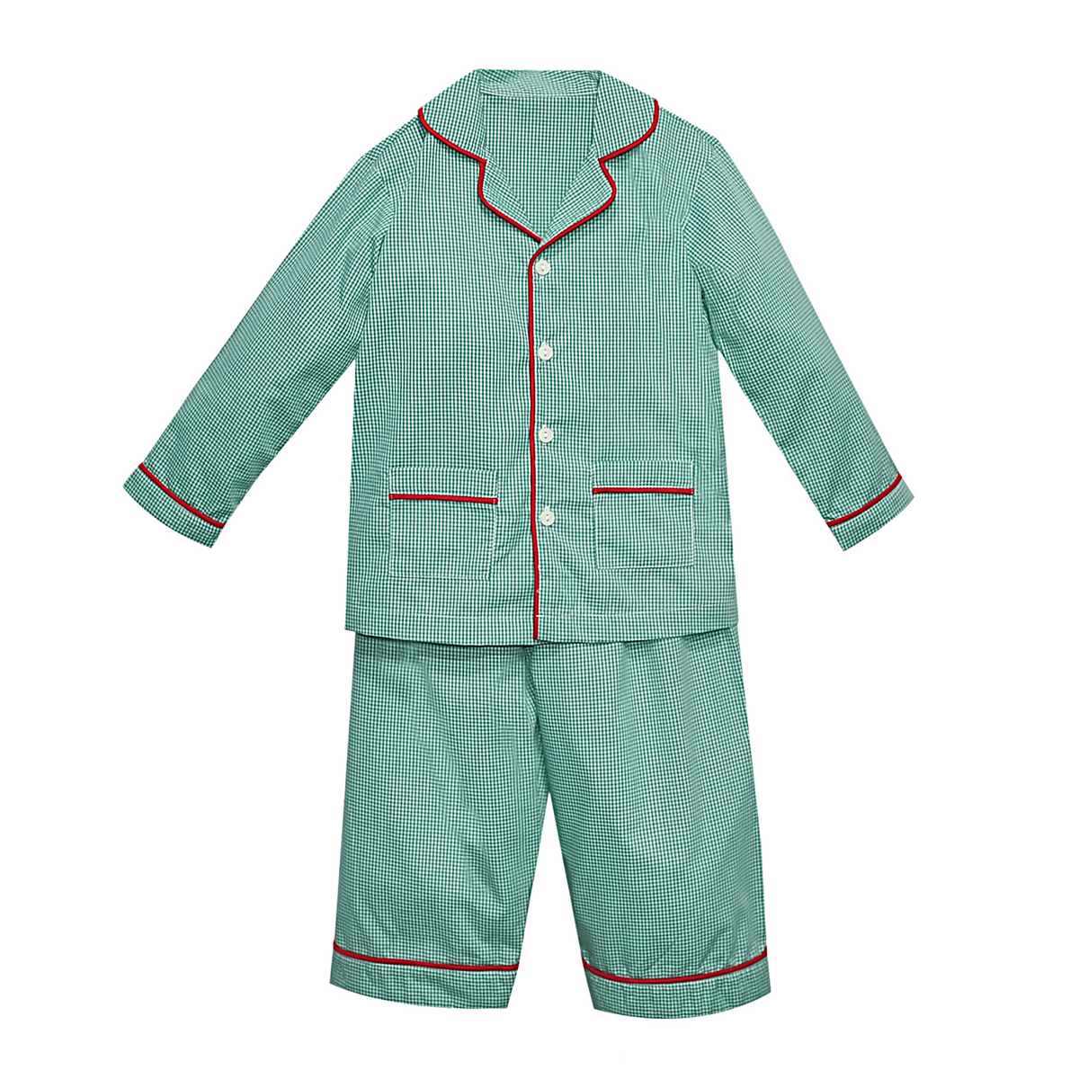 Green Gingham Landry Pajamas