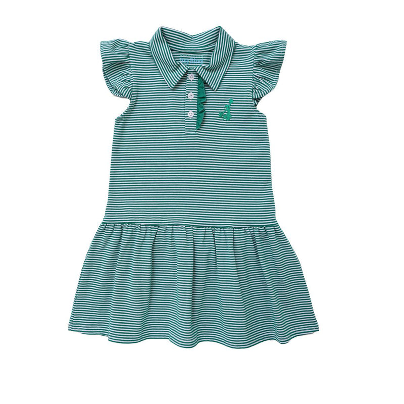 Green Stripe Game Day Dress