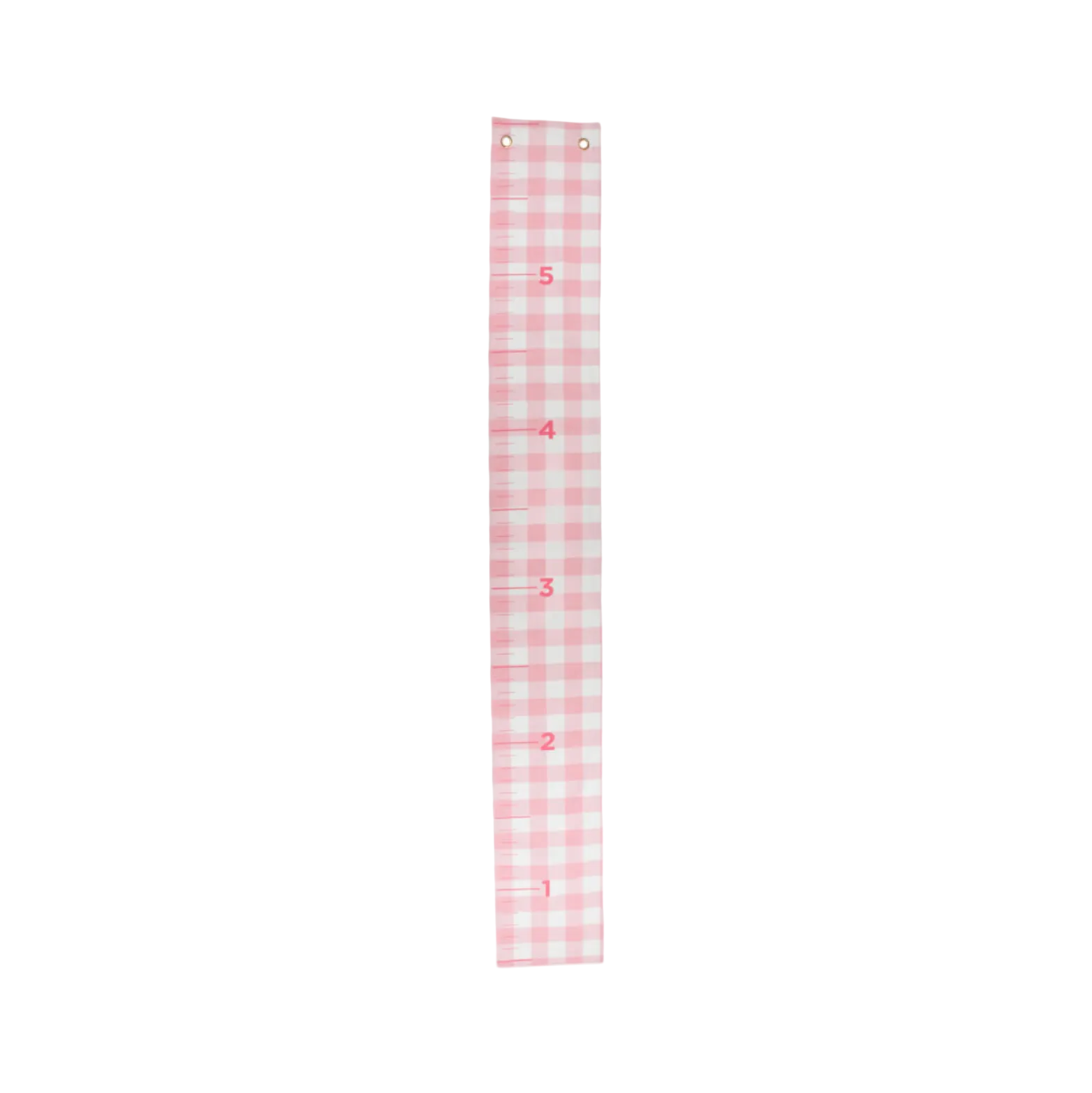 Grow Baby Grow Chart Sandpearl Pink Gingham