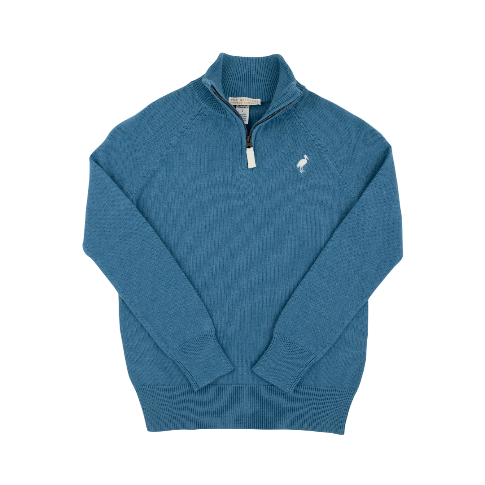 Hayden Half Zip Sweater Barnsley Blue Palmetto Pearl