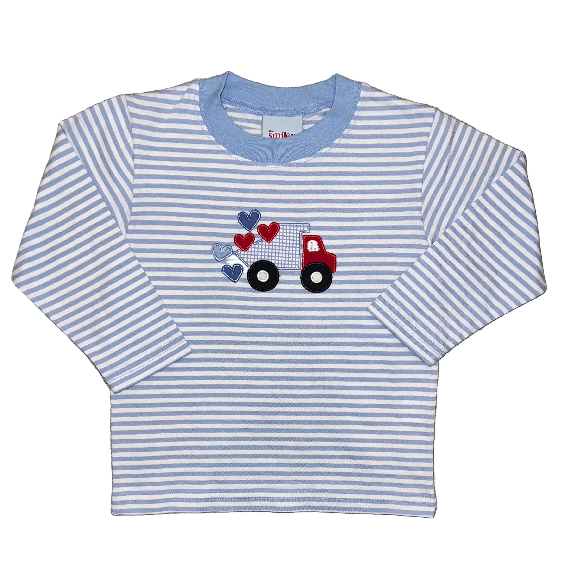 Heart Dump Truck Applique T-Shirt