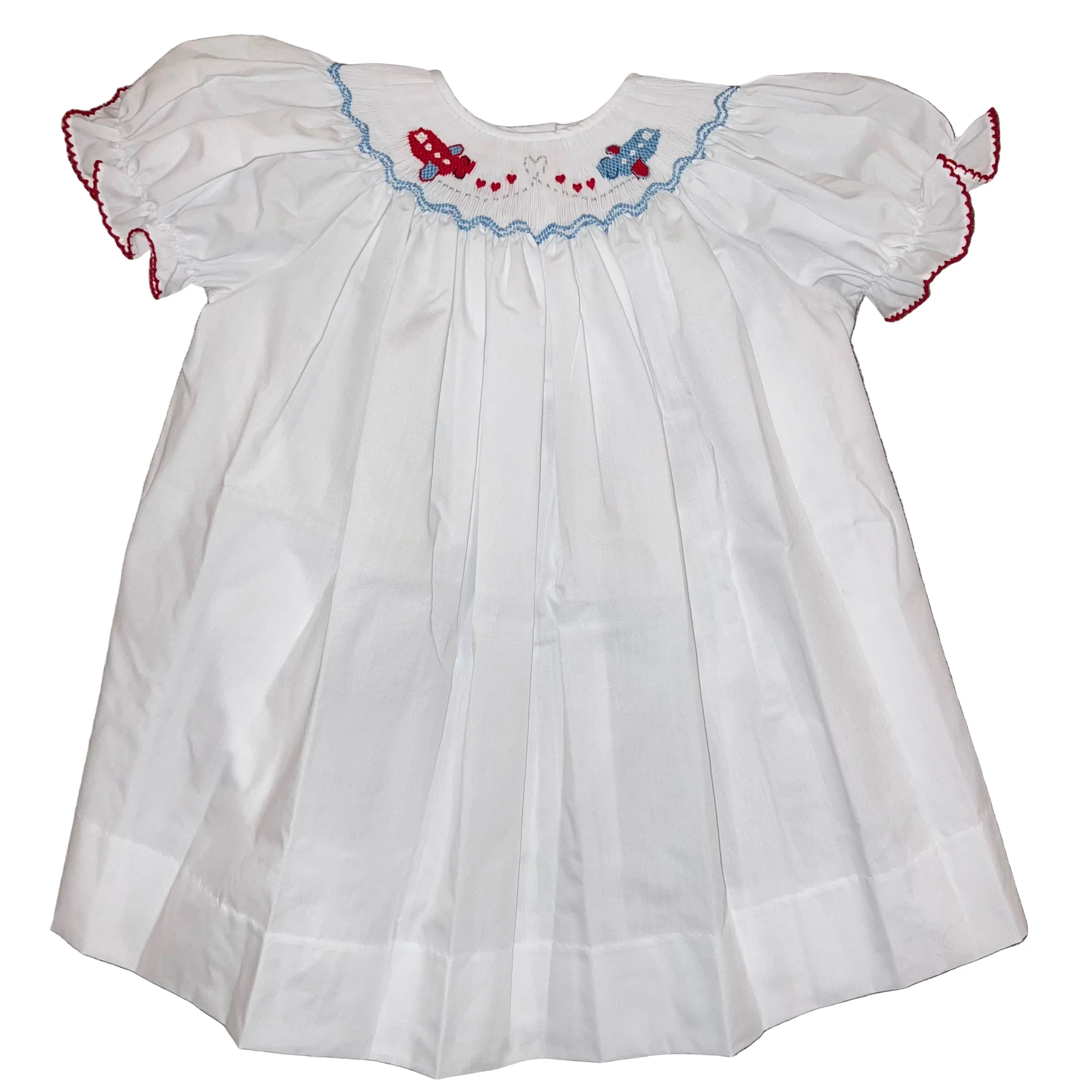 Hearts in the Air Smocked Bishop Dress