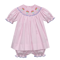 Heirloom Vase Smocked Bloomer Set