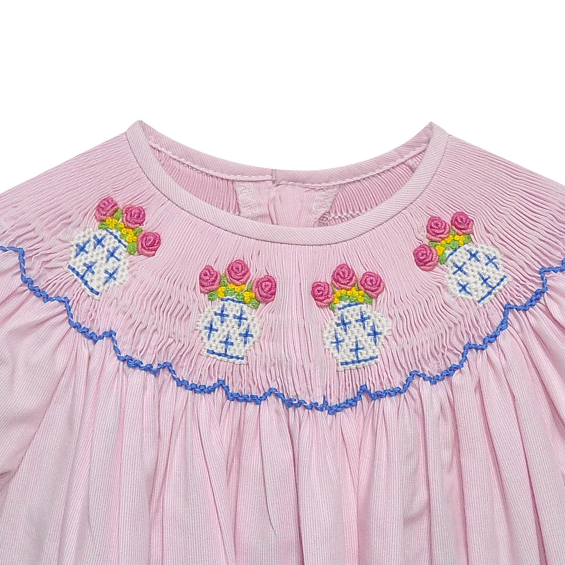 Heirloom Vase Smocked Bloomer Set