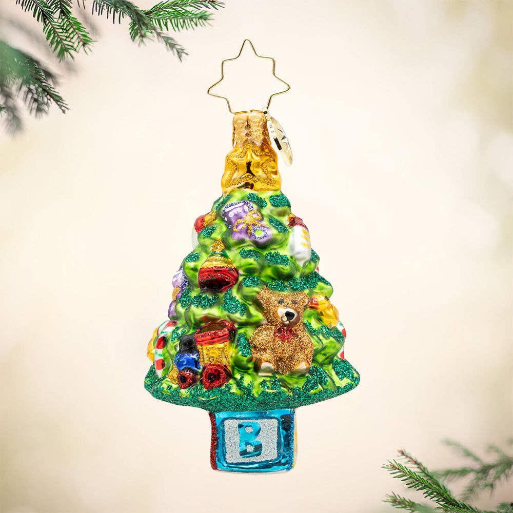 Holiday Glass Ornament – Bundle of Joy Spruce Gem