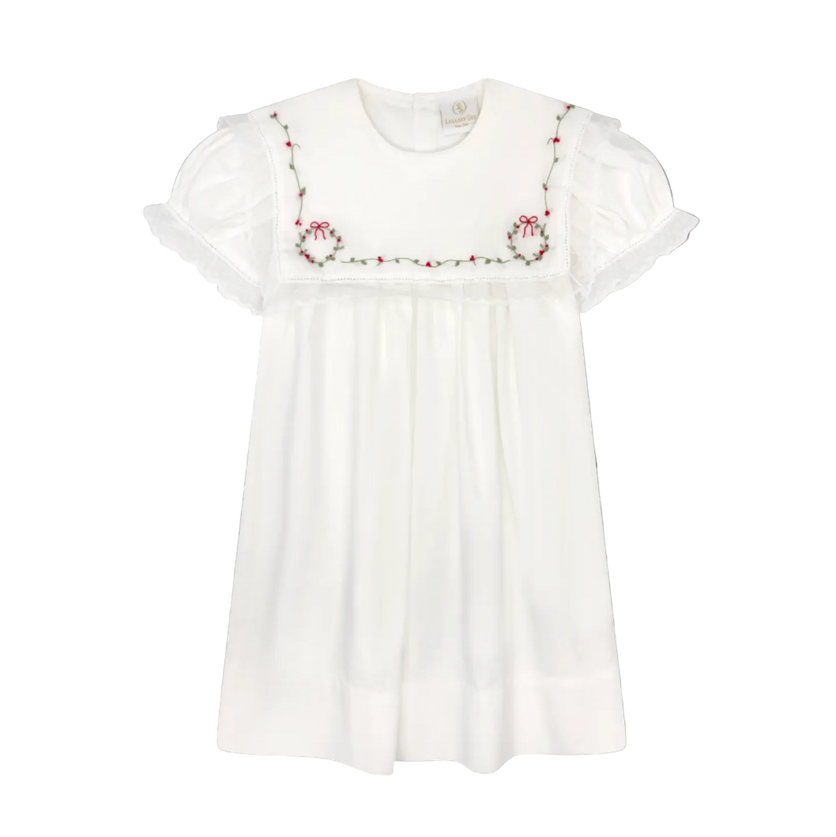 Hope Chest Dress Blessing White Batiste Wreaths