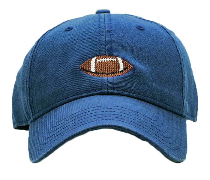 Football on Navy Hat