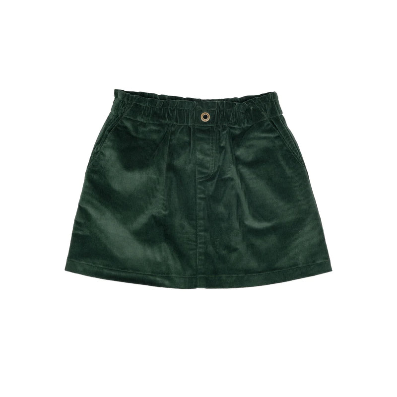 Leigh Hunter Green Cord Skirt