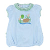 Gingham Mallard Applique Ruffle Bubble