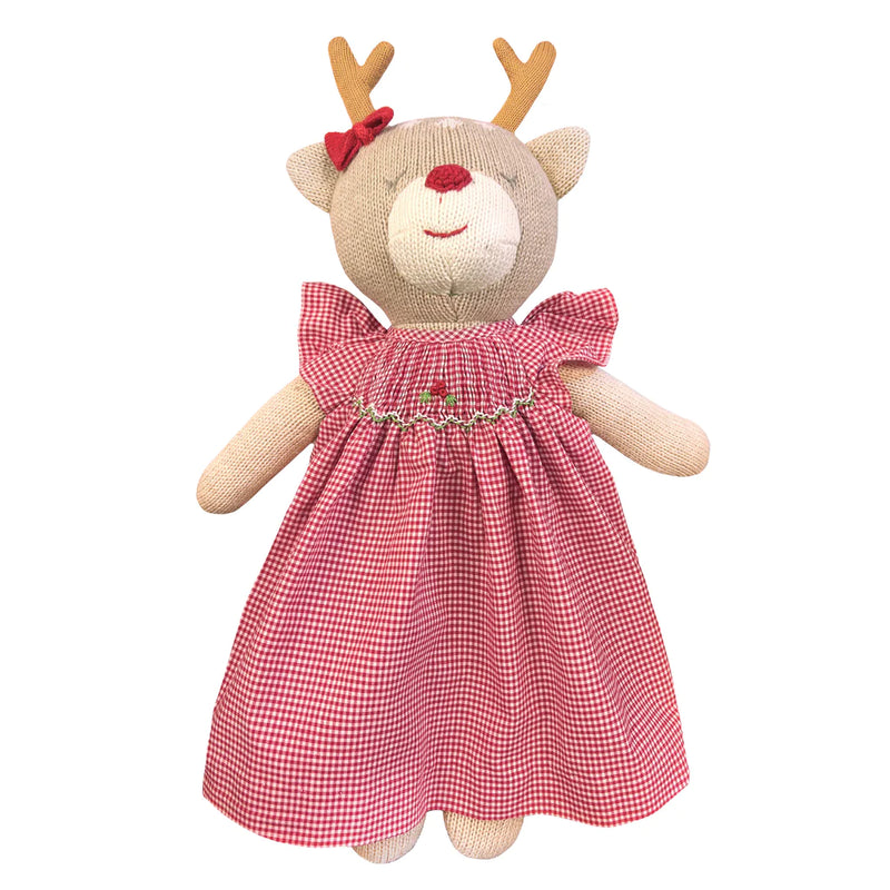 Knit Reindeer with Holly Dress