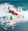 Christmas Wood Train Set