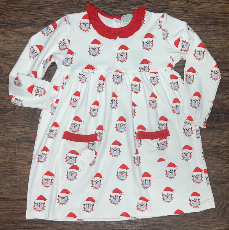 Christmas Bulldog Dress