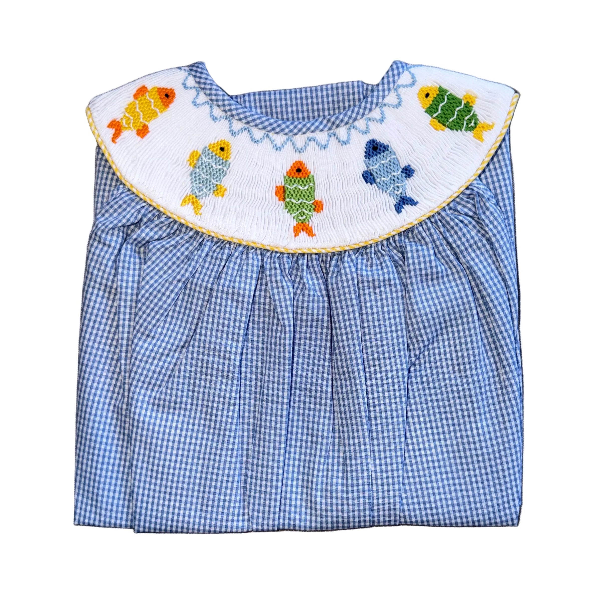 Smocked Fish Bishop Sleeveless Dress