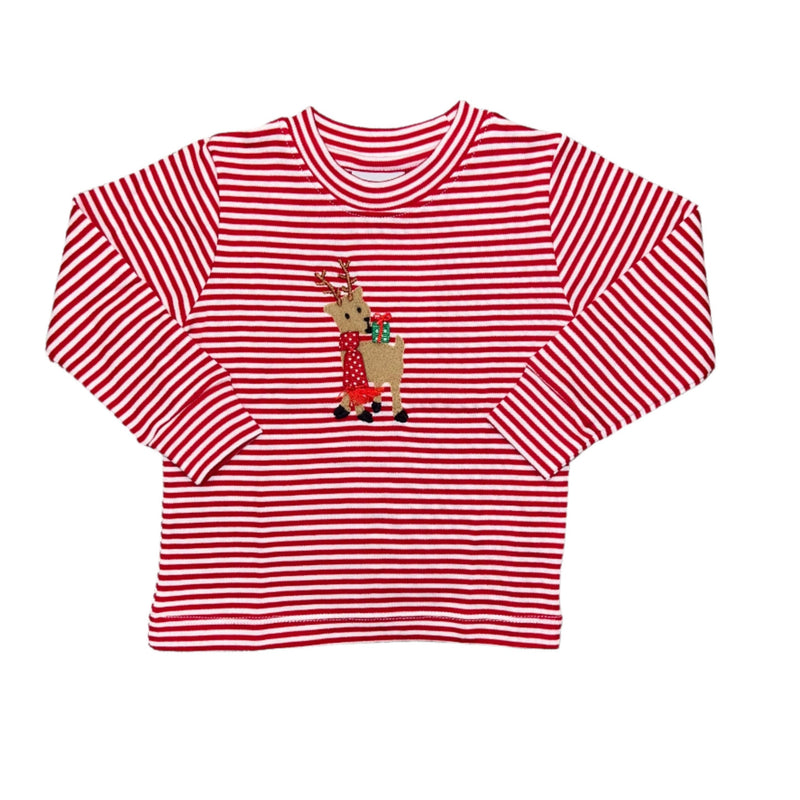 Reindeer LS T-Shirt - Red Stripes