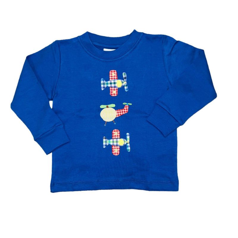 Flight School LS Blue T-Shirt