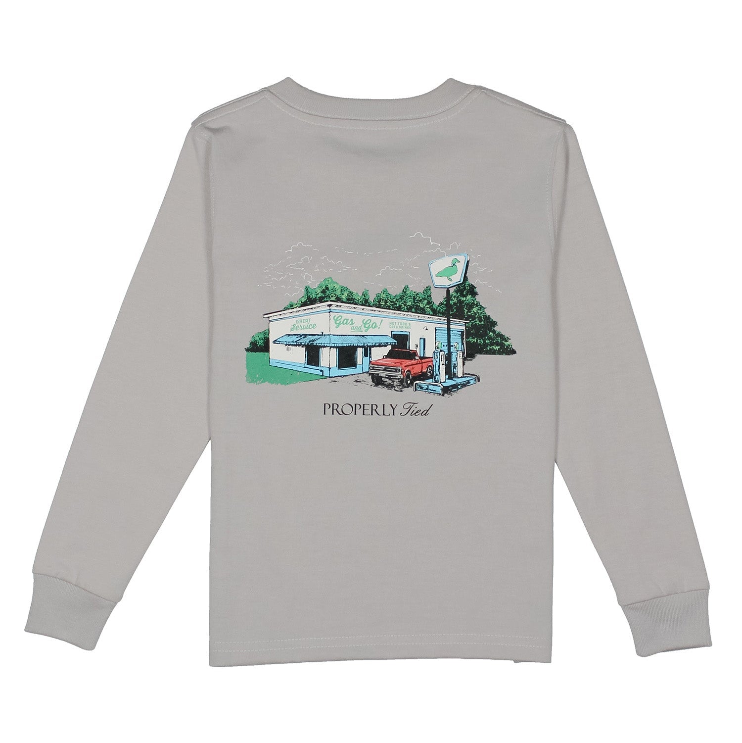 Service Station LS Ice Grey T-shirt