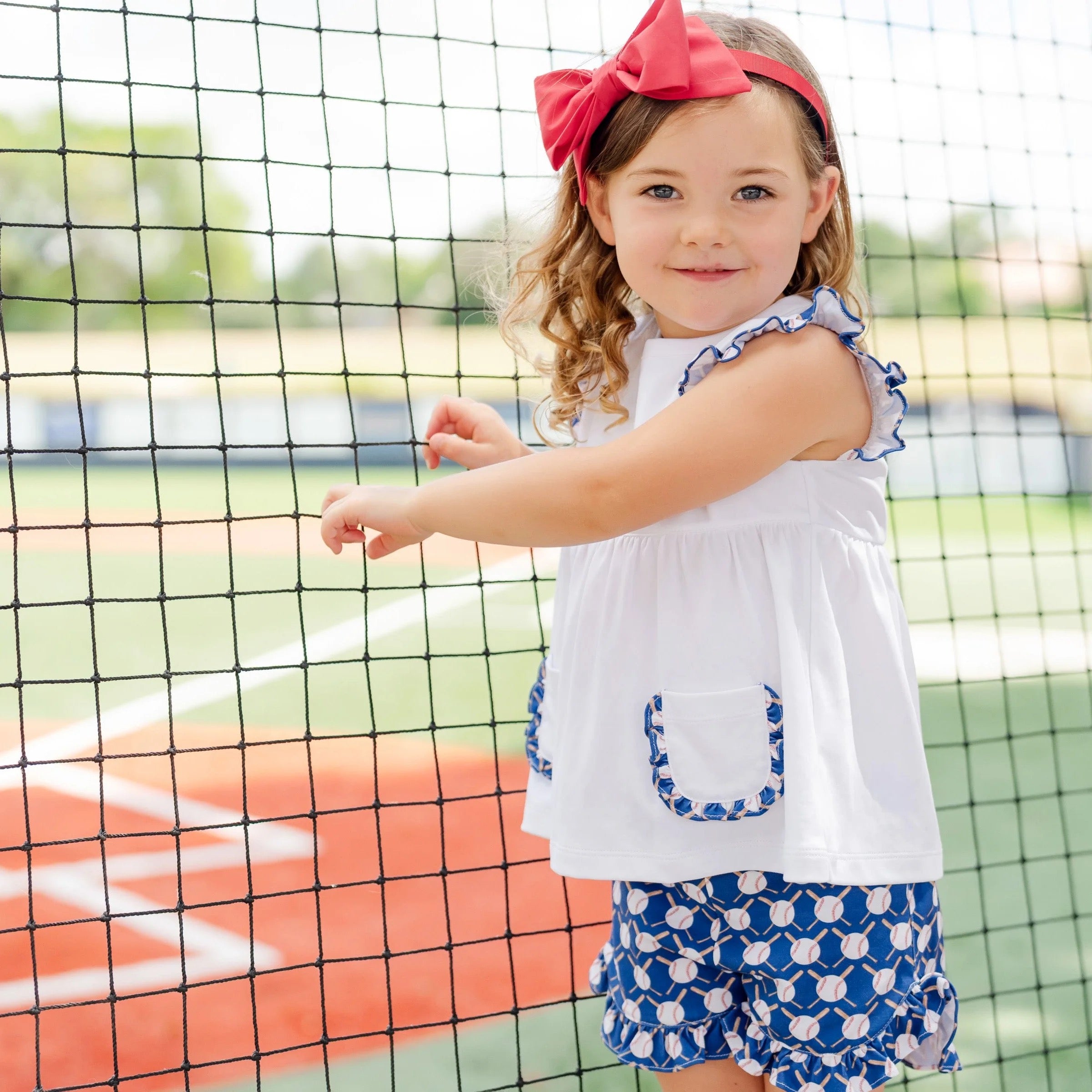 Up at Bat Baseball Gentry Girls' Short Set