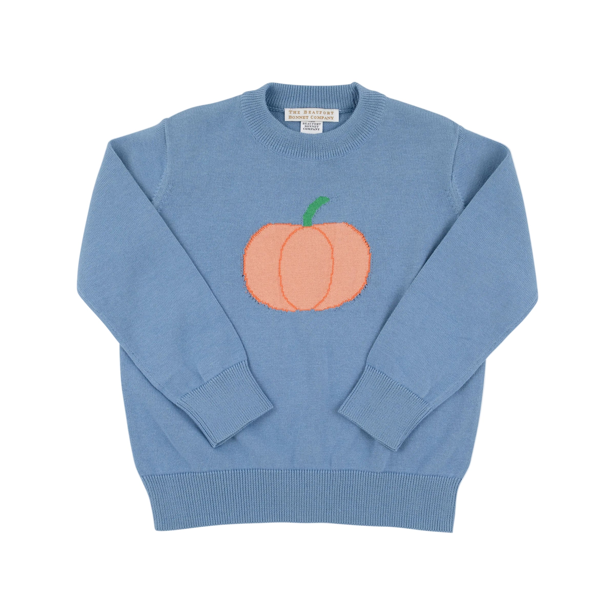 Isaac's Intarsia Sweater Barrington Blue Pumpkin