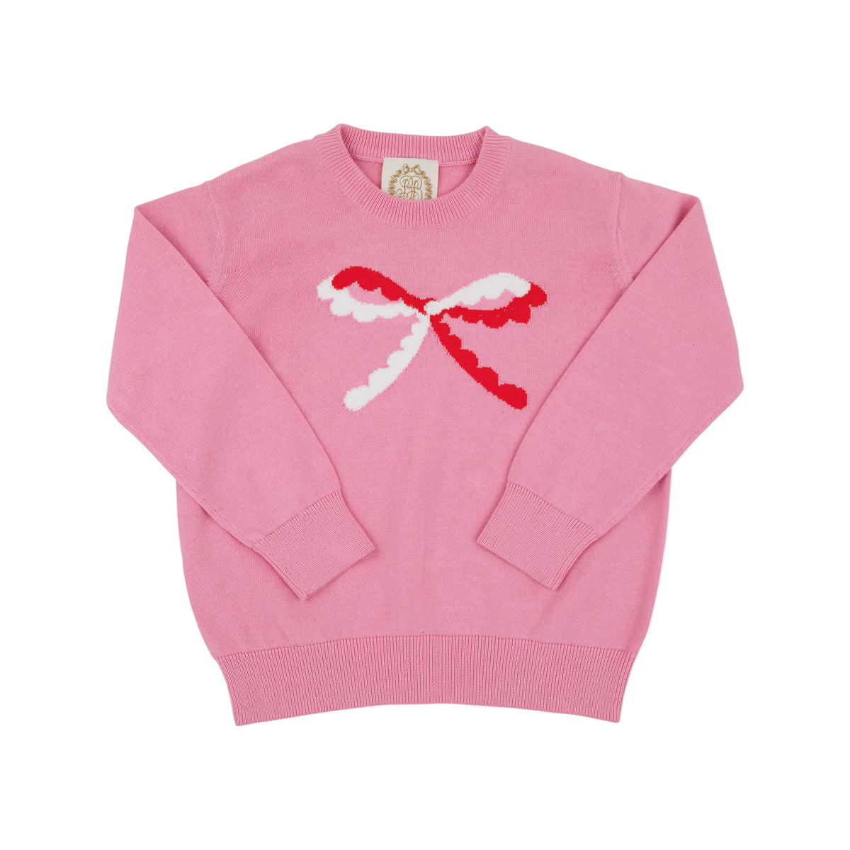 Isabelle's Intarsia Sweater Hamptons Hot Pink/Bow