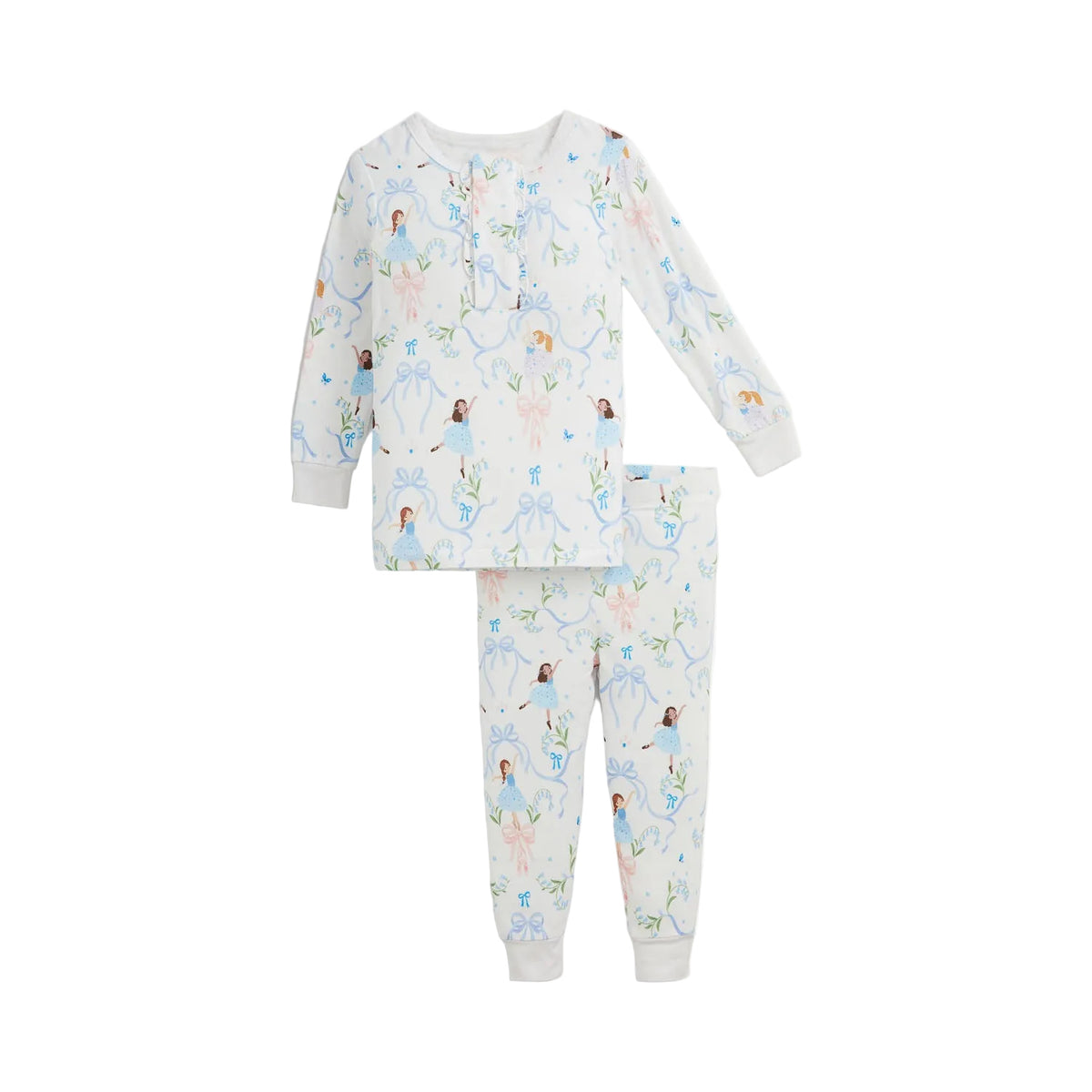 It Takes Tutu Modal Ruffle LS Pajamas