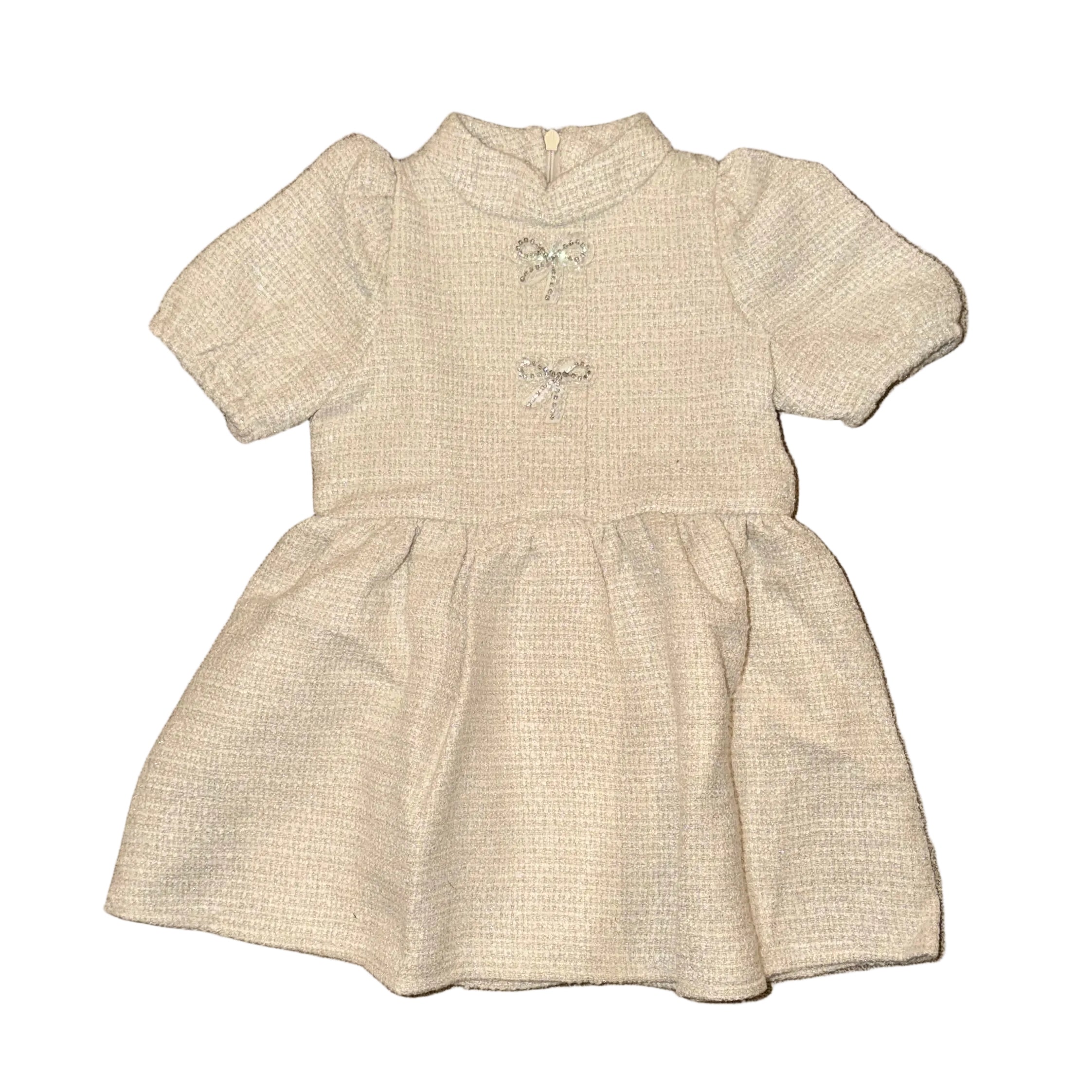 Ivory Tweed Dress