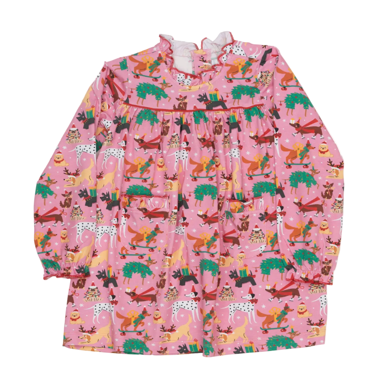 Jacie Jingle Bell Pups Dress