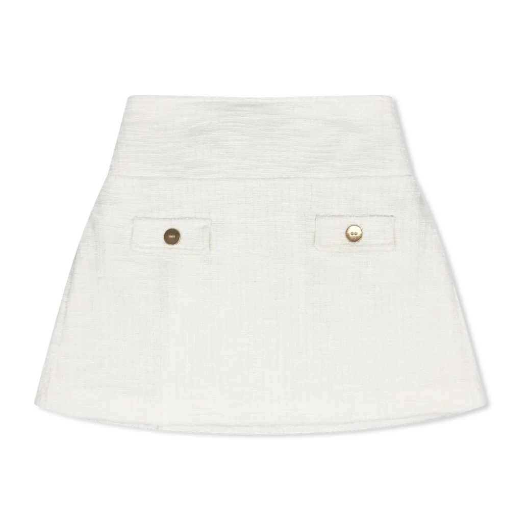 Proper Cream Tweed Jackie Skirt