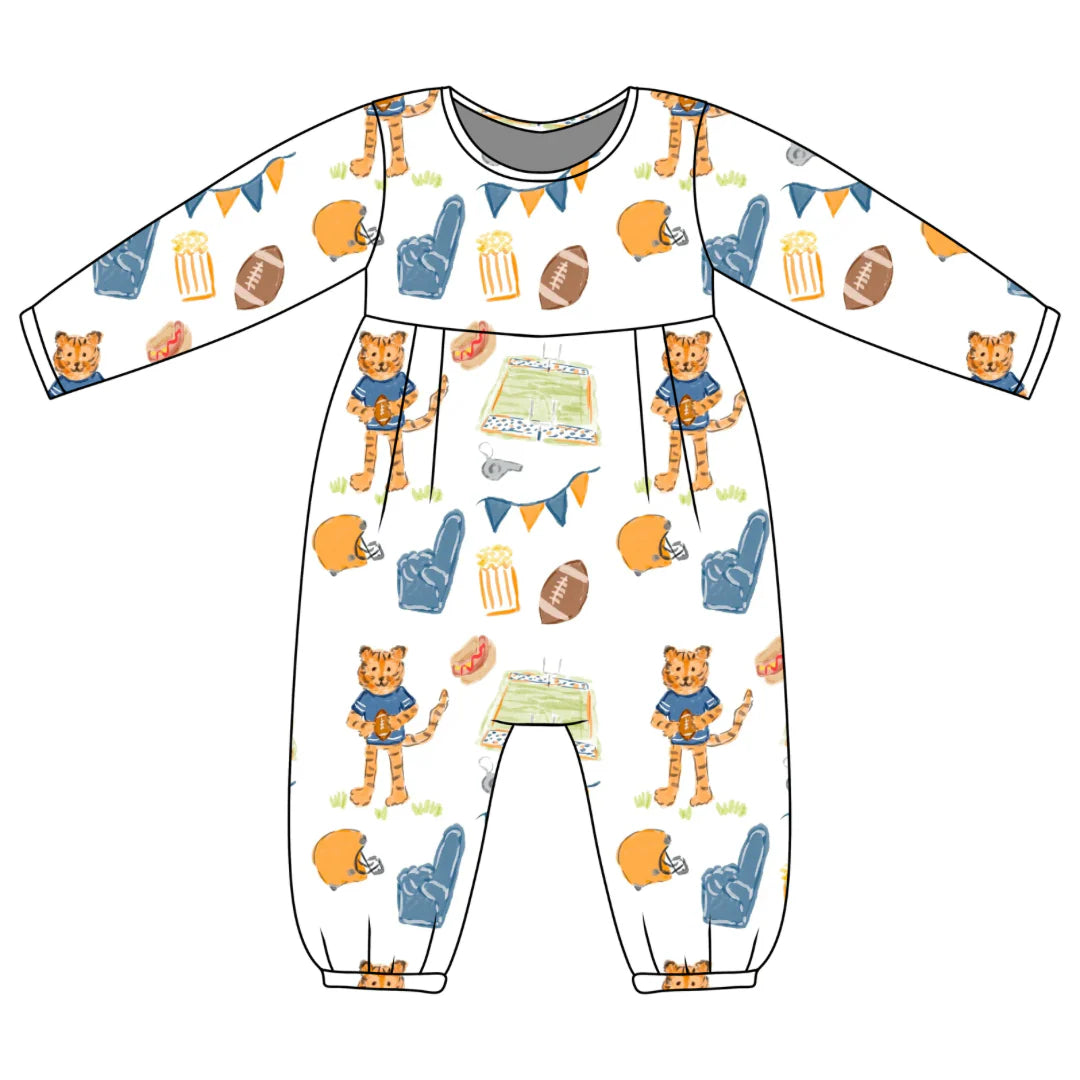 PRE-ORDER James Romper- Game Day Tiger
