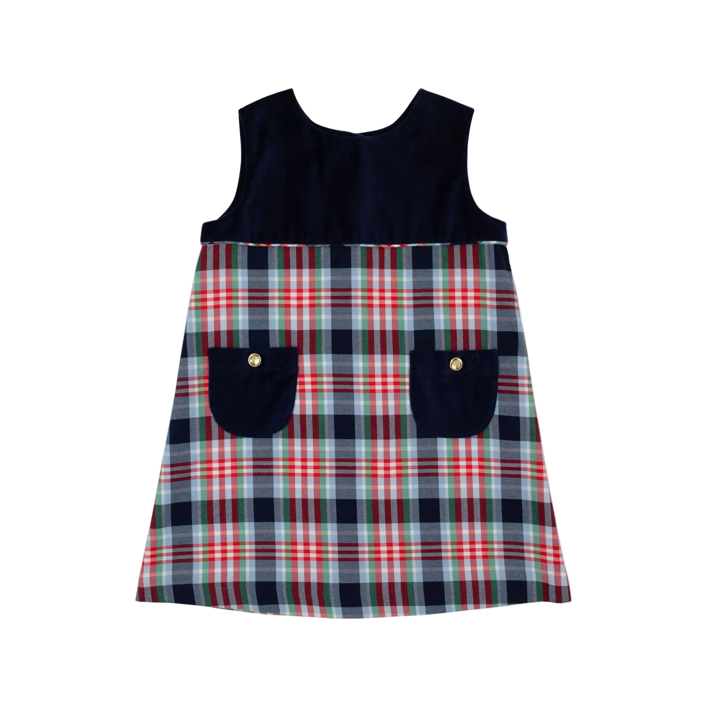 Jill Jumper Velveteen Nantucket Navy/Covington Cottage Plaid