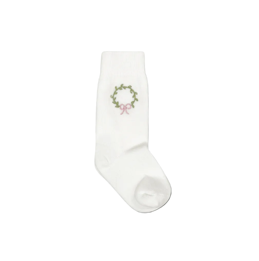 Kelsey Knee Socks- Wreath