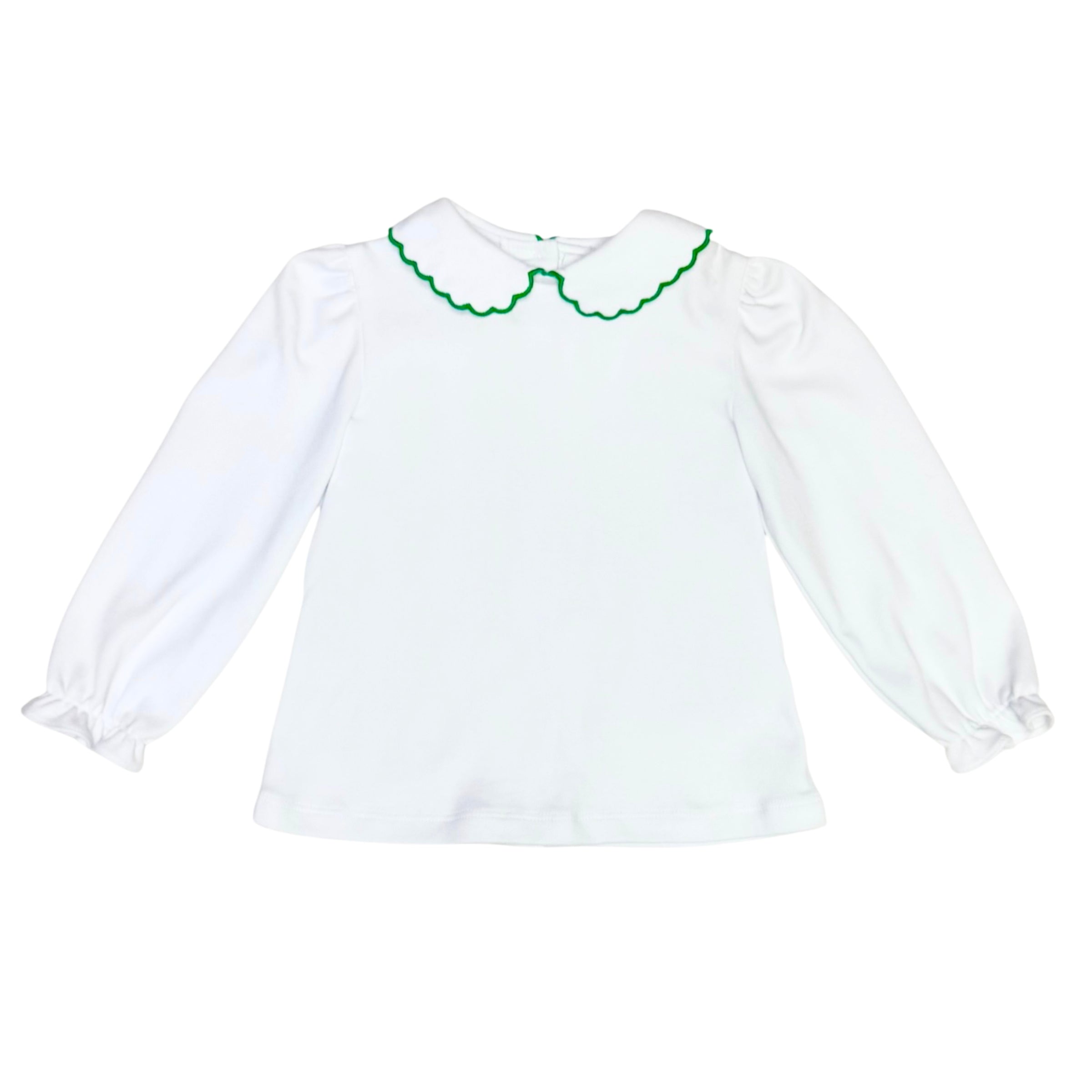 Green Kendall Collar Knit Blouse