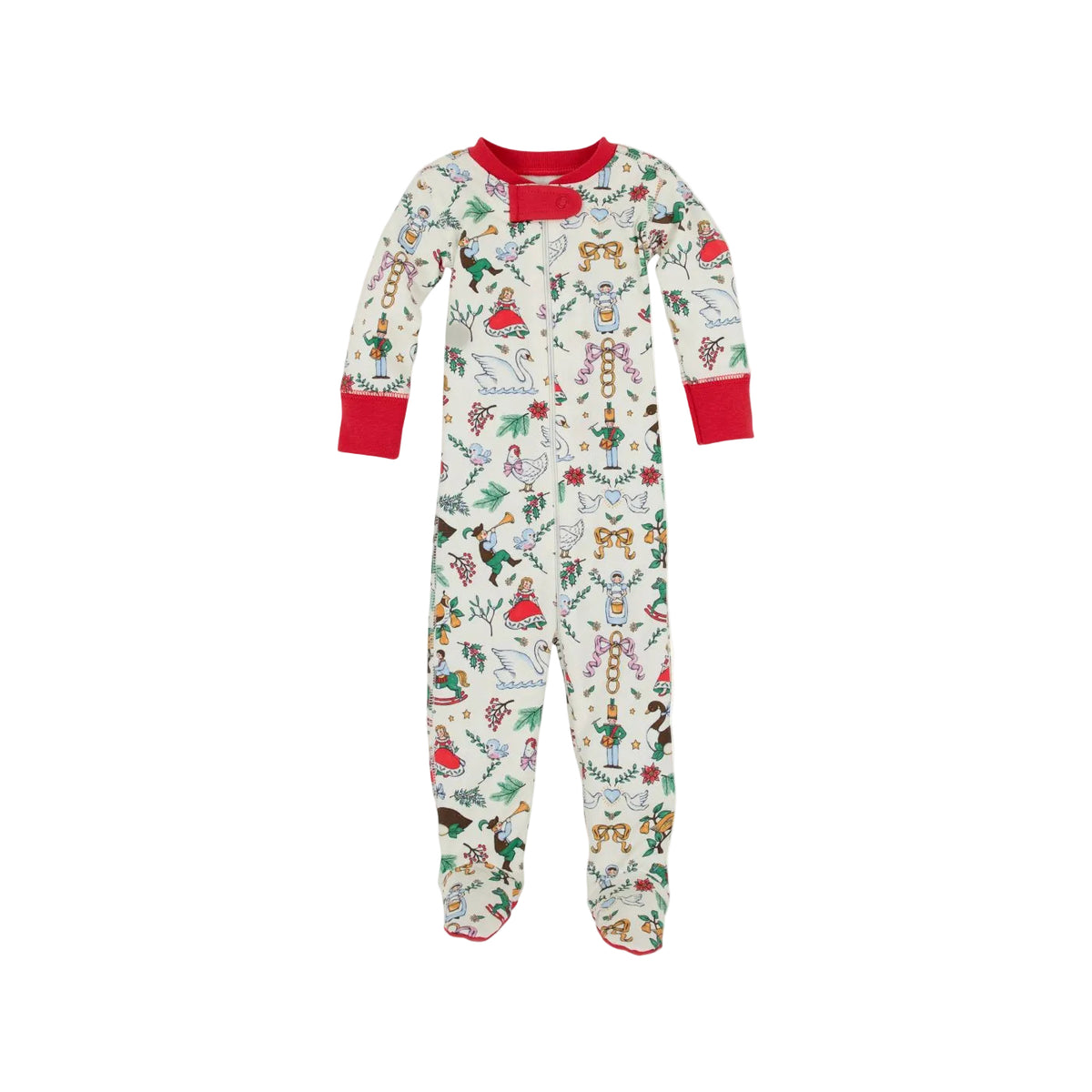 Knox's Night Night Footed 12 Days of Christmas/Richmond Red