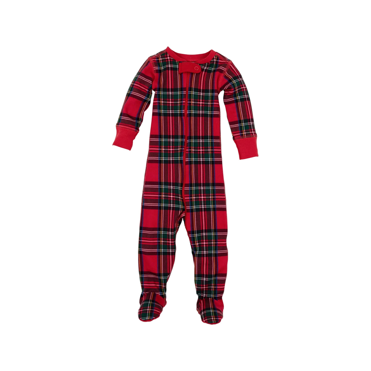 Knox's Night Night Footed Society Prep Plaid/Richmond Red