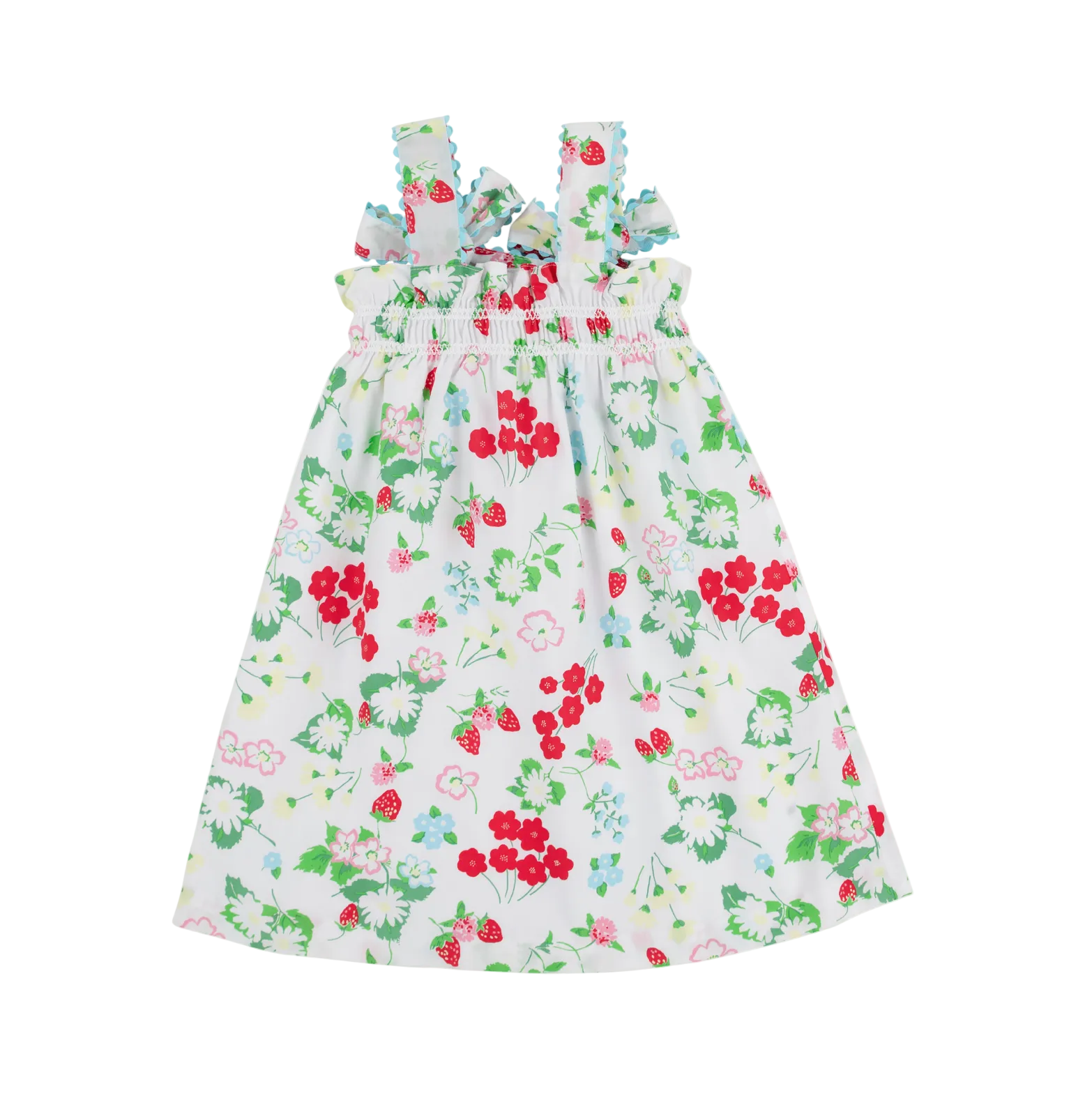 Laineys Little Dress - Broadcloth Berry Sweet/Belhaven Blue