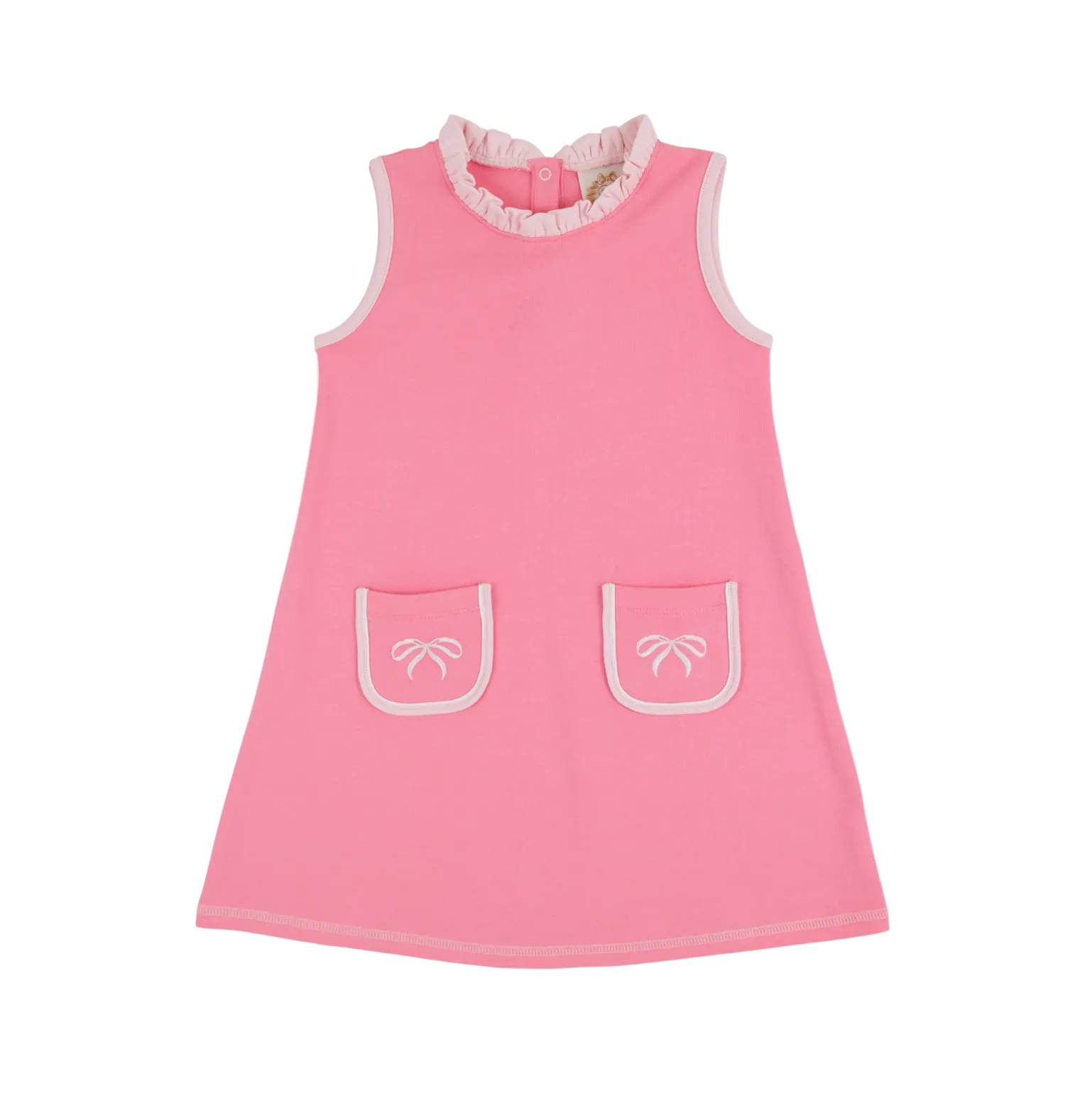 Lizzie's Luxe Leisure Dress Ruffle Romany Rose Palm Beach Pink