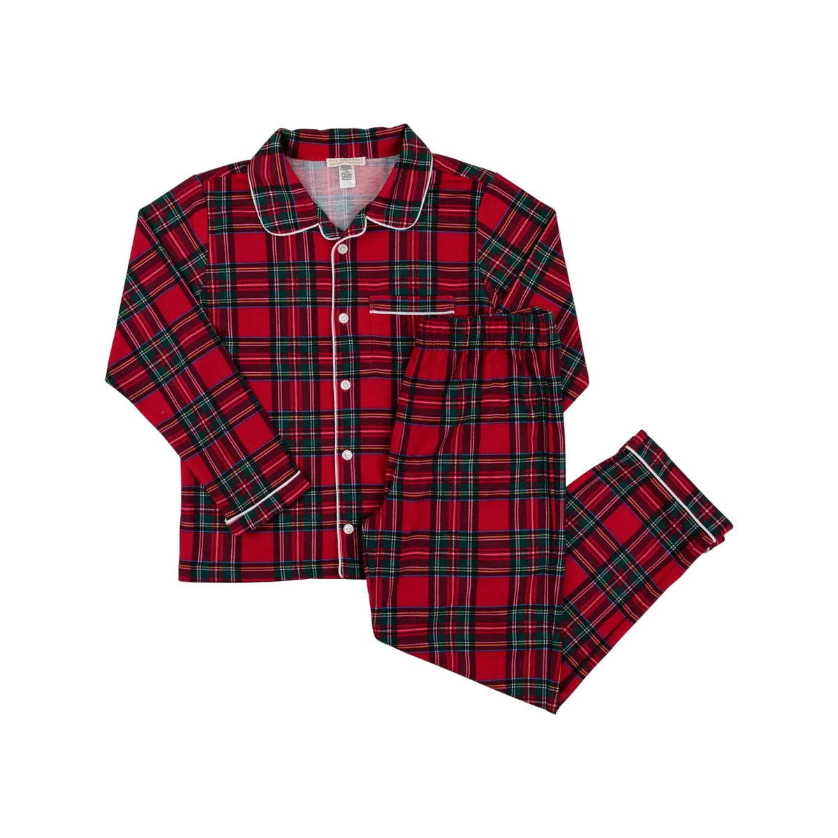 Lock's Little Set Society Prep Plaid/Worth Ave White