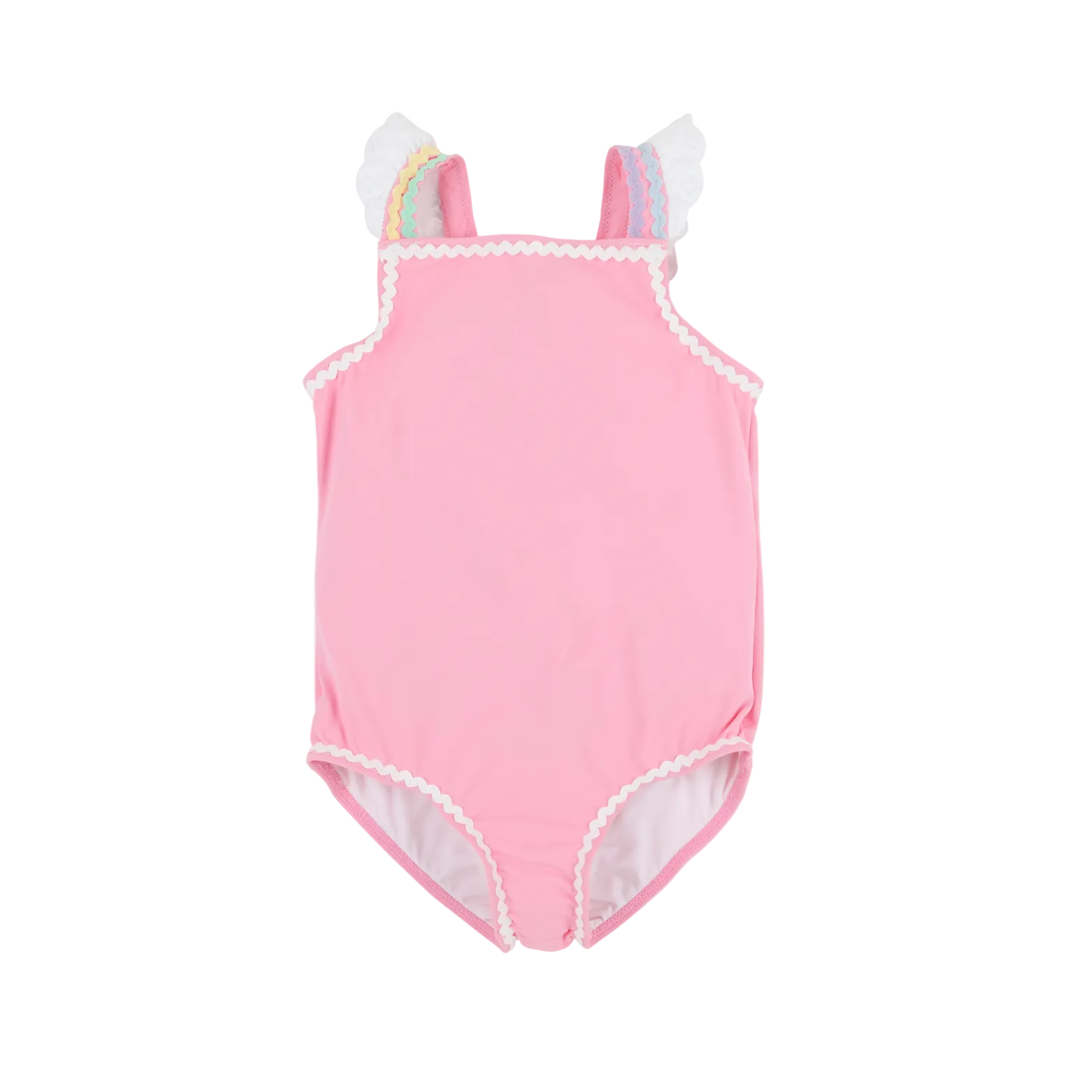 Long Bay Bathing Suit Hamptons Hot Pink Worth Ave White Multicolor