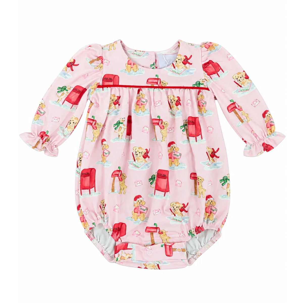 Long Sleeve Abigail Bubble Letter to Santa Paws