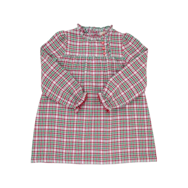 Long Sleeve Mary Baker Day Dress Wicker Park Plaid/Richmond Red