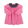 Long Sleeve Mary Dal Dress Hamptons Hot Pink/Fairfax Farm Floral