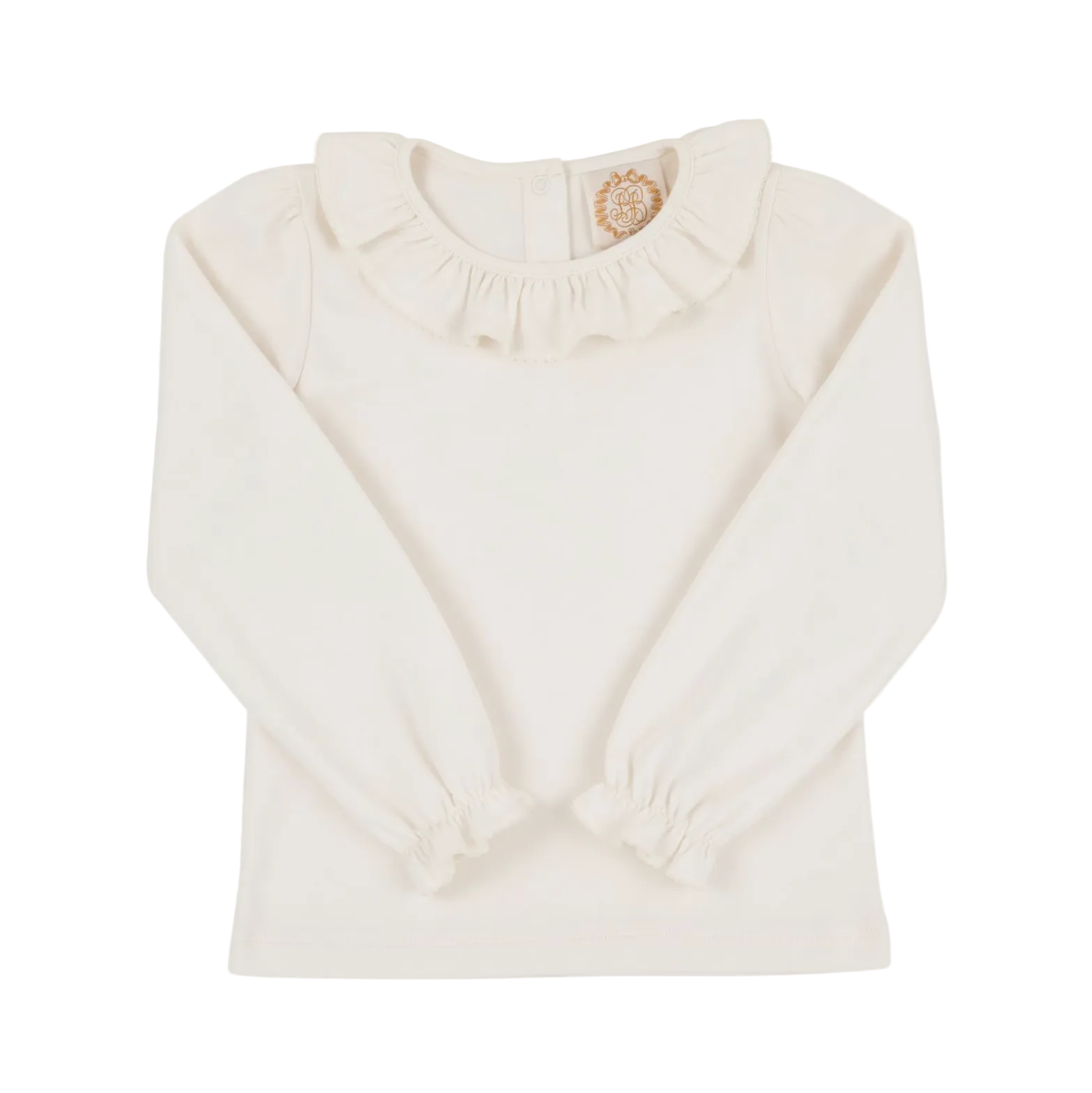 Long Sleeve Ramona Ruffle Shirt Palmetto Pearl