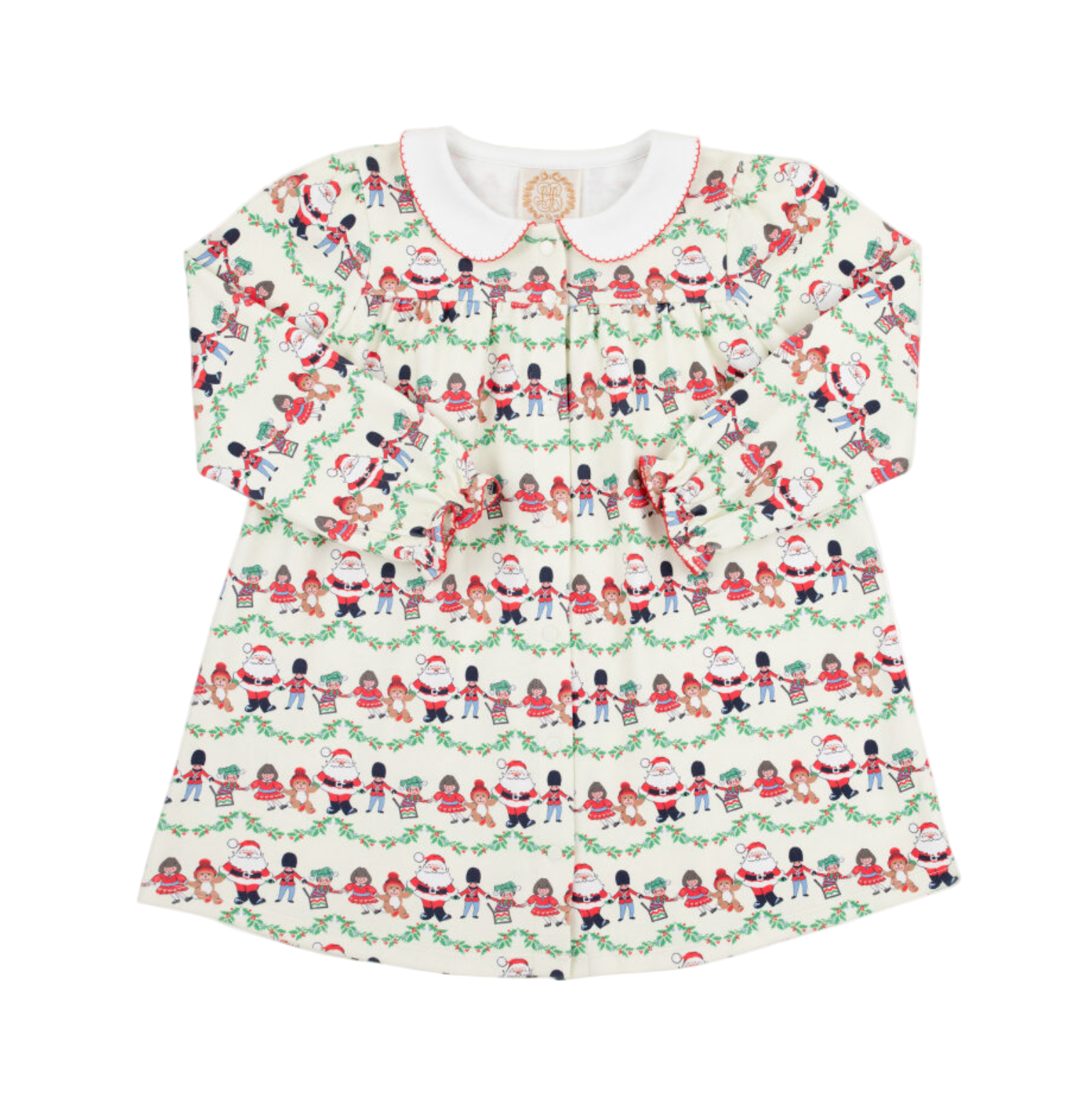 Long Sleeve Tabitha's Teacher Dress Toying Around/Worth Ave White/Richmond Red