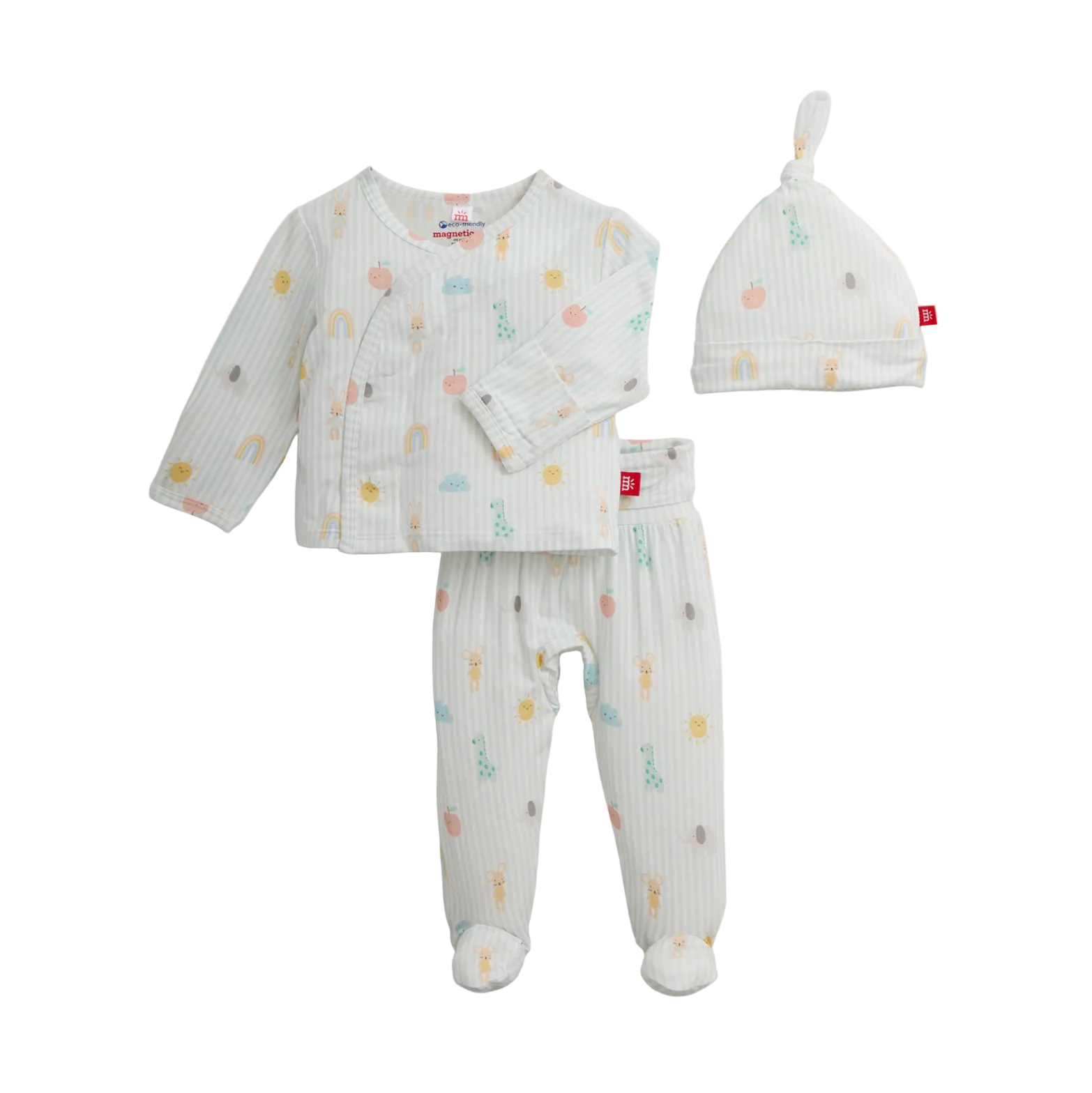 Lullaby Sky Blue Modal Magnetic Kimono Set