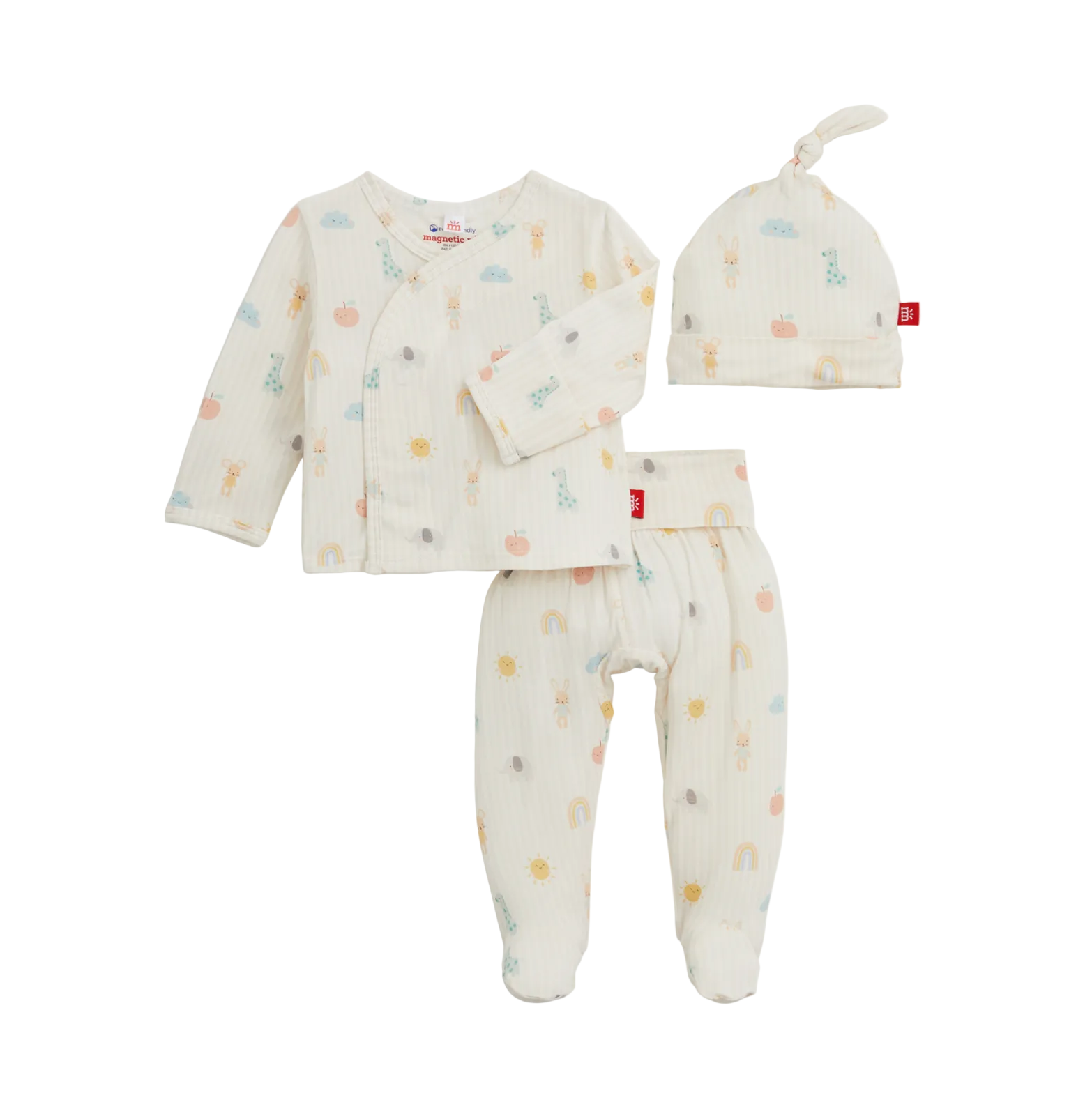 Lullaby Sky Pink Modal Magnetic Kimono Set