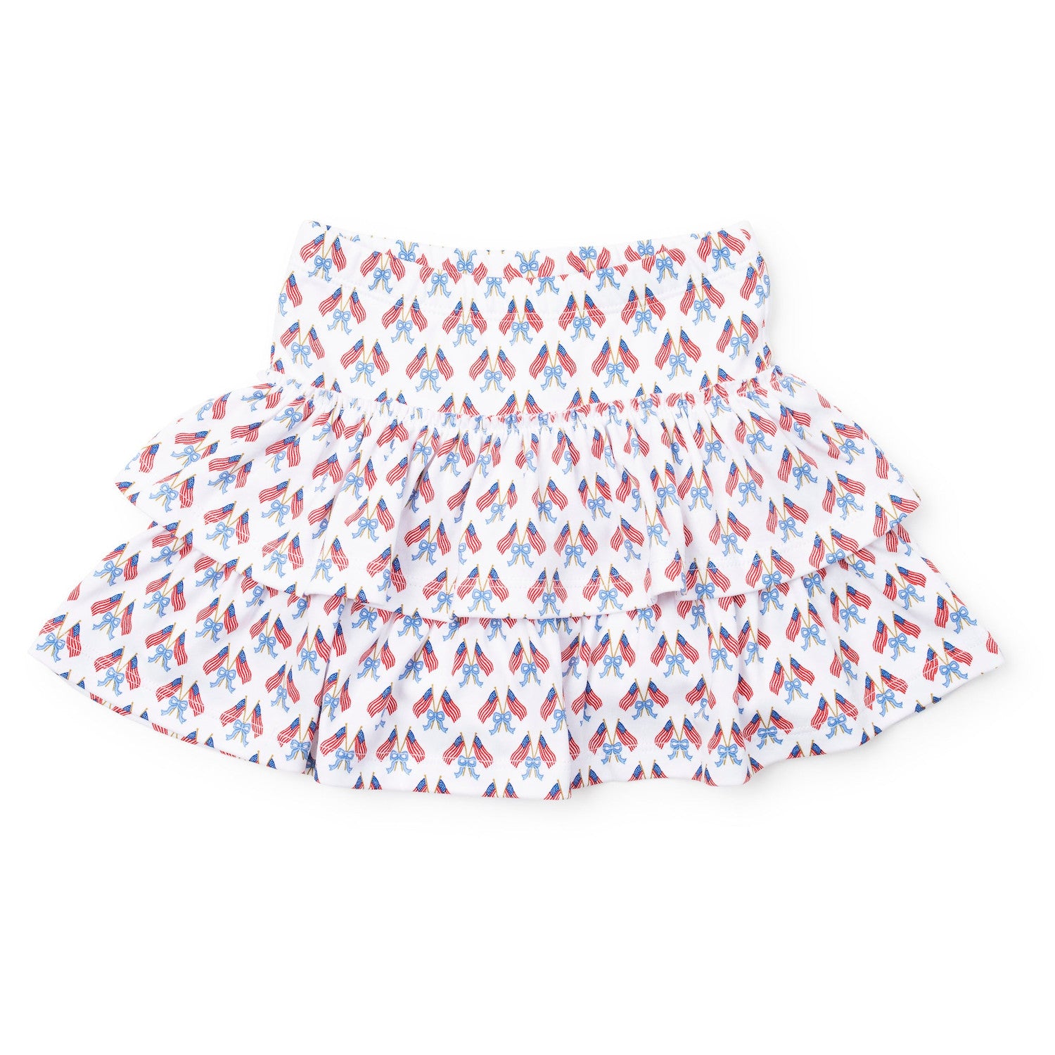 Maggie Tiered Skirt Stars, Stripes and Bows