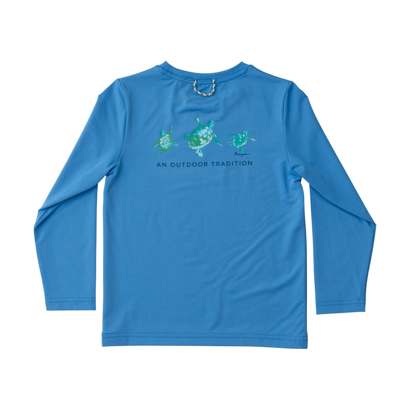 Marina Blue Pro Performance LS Fishing T-Shirt