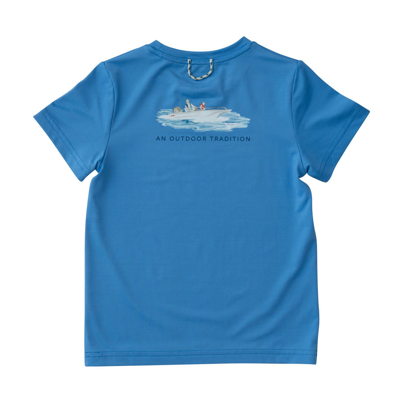 Marina Blue Pro Performance SS Fishing T-Shirt